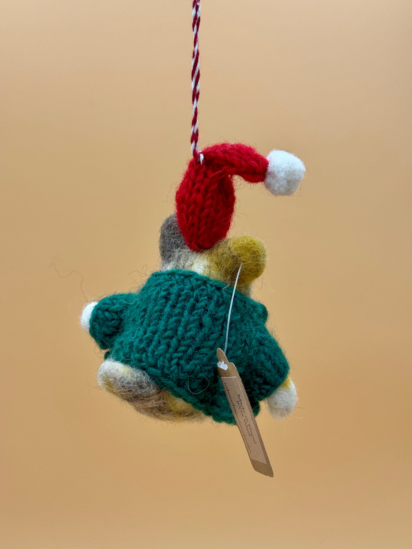 Filzanhänger Schlüsselanhänger Weihnachten Maus