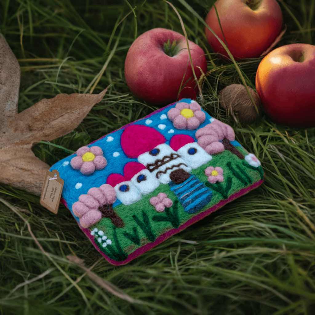 Geldbörse Filztasche Size L Touch Häuser