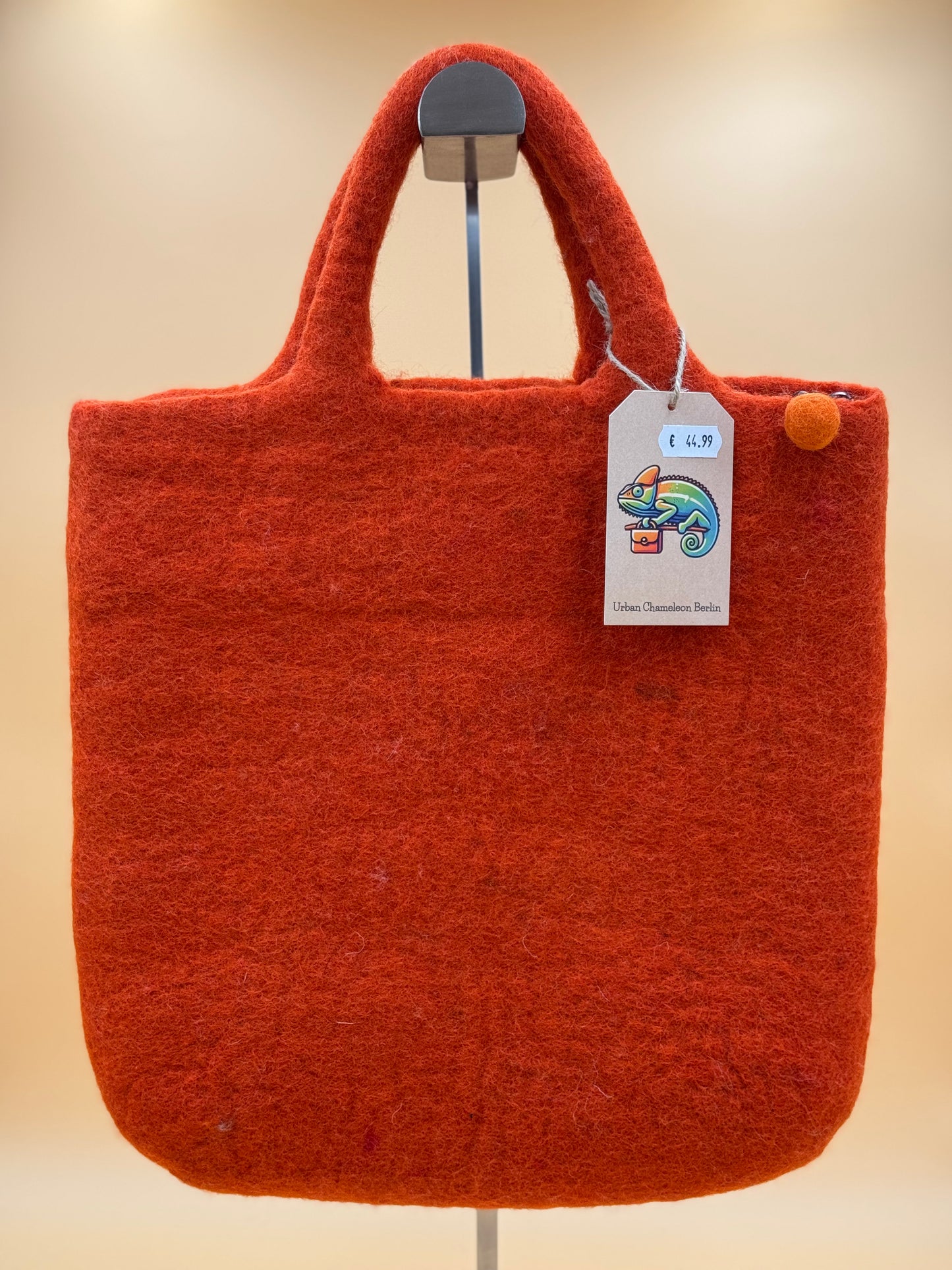 Handtasche Filztasche Size L Large Bag Katze mit Apfel