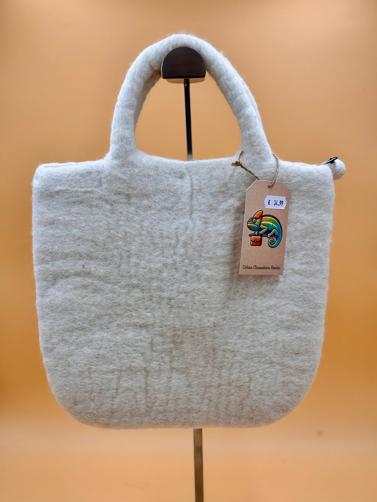 Handtasche Filztasche Size M Large Bag Weihnachten Hund weiß
