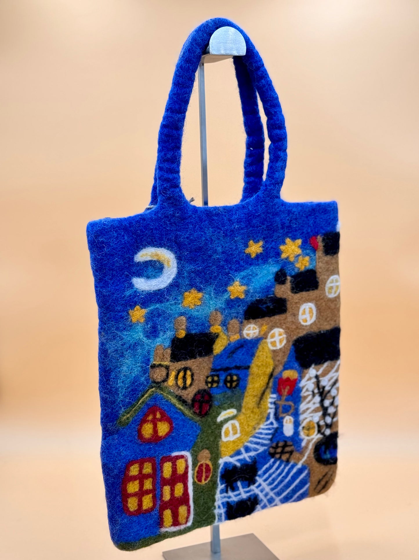 Handtasche Filztasche Size M Large Bag night life