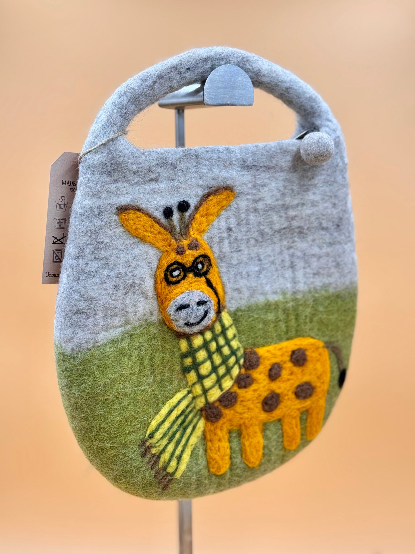 Handtasche Filztasche Size S Saddle Bag Giraffe