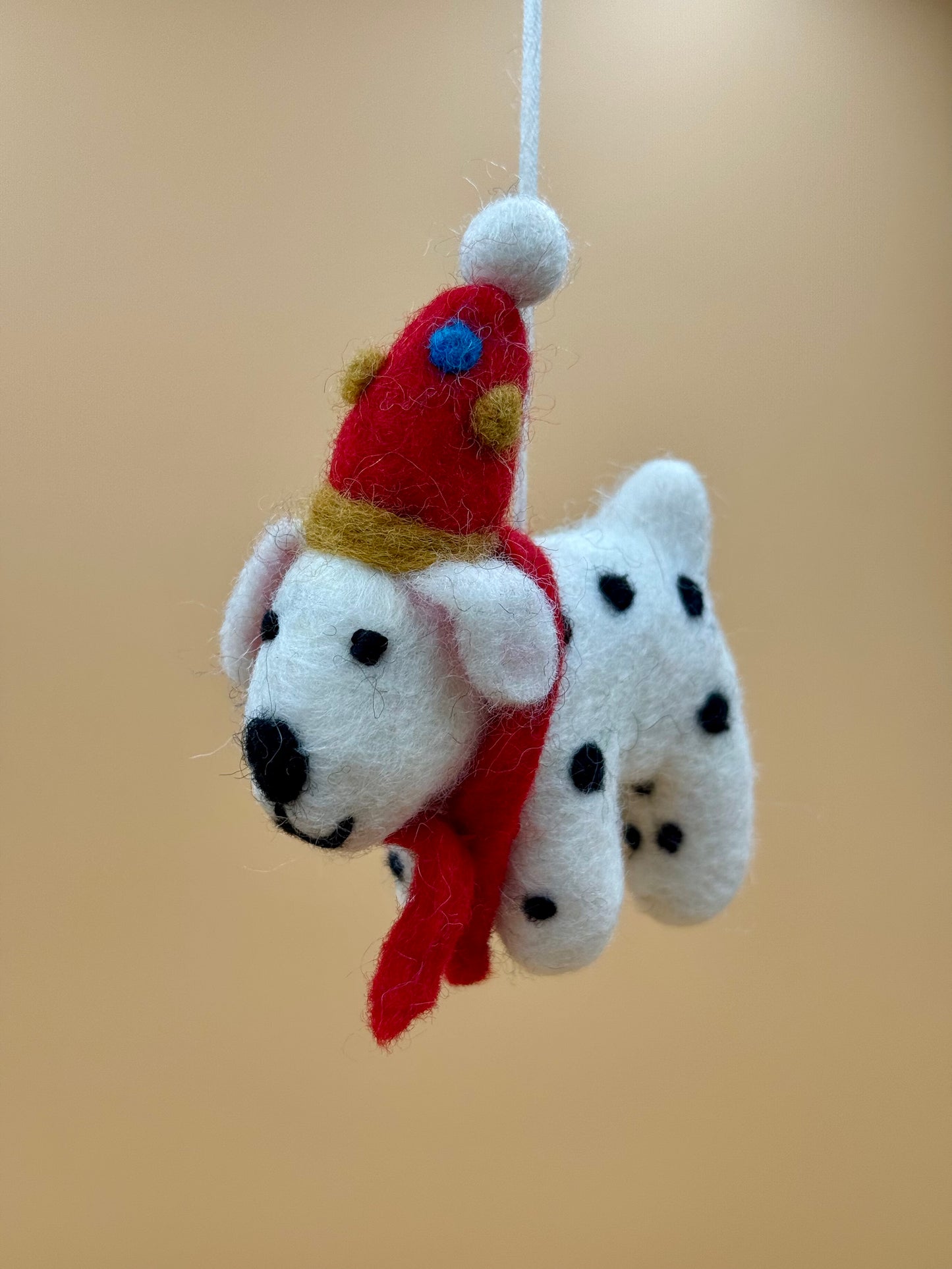 Filzanhänger Schlüsselanhänger Weihnachten Dalmatiner