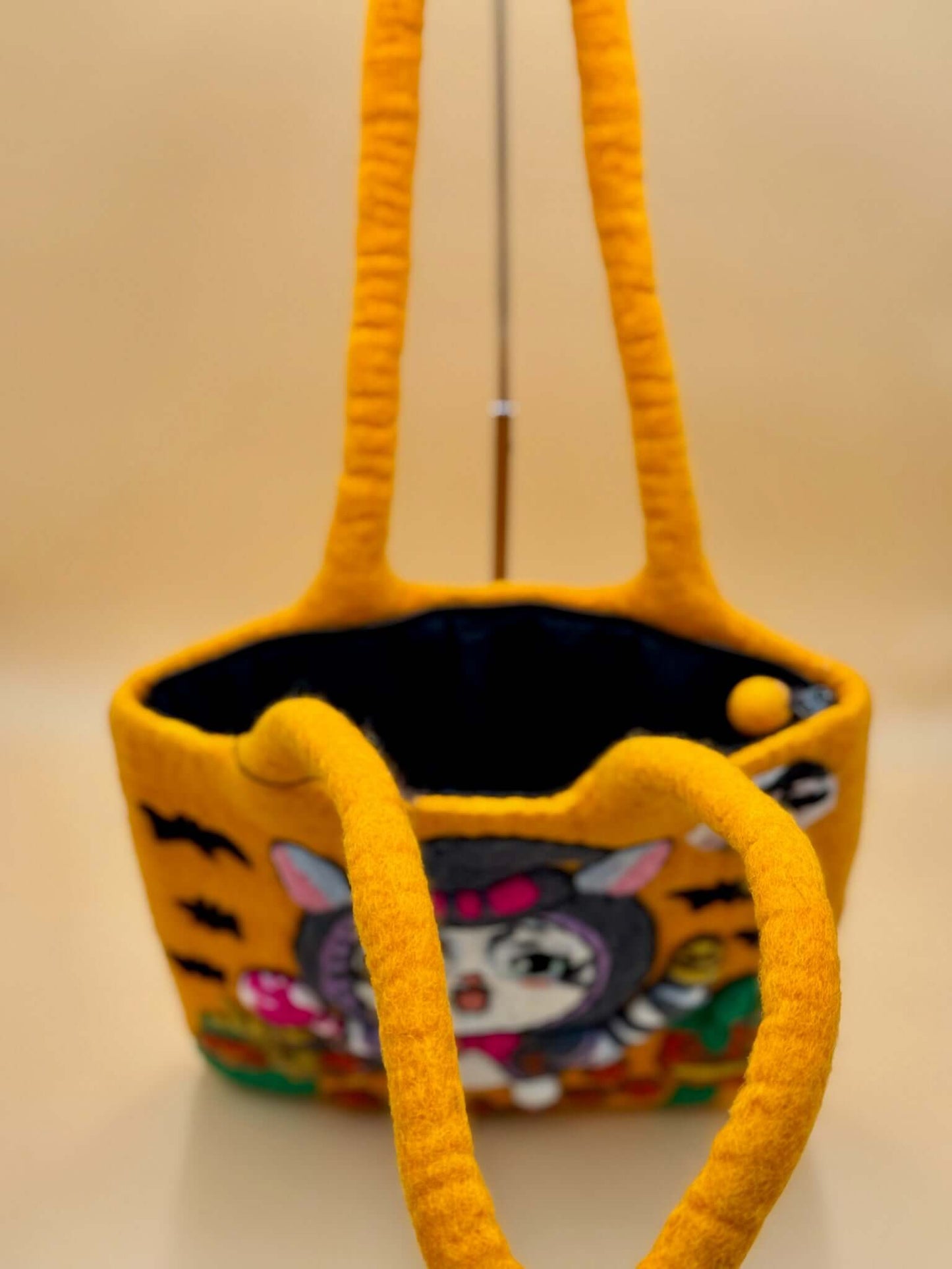 Schultertasche Filztasche Size L Shopper Zaubermädchen - urbanchameleonberlin