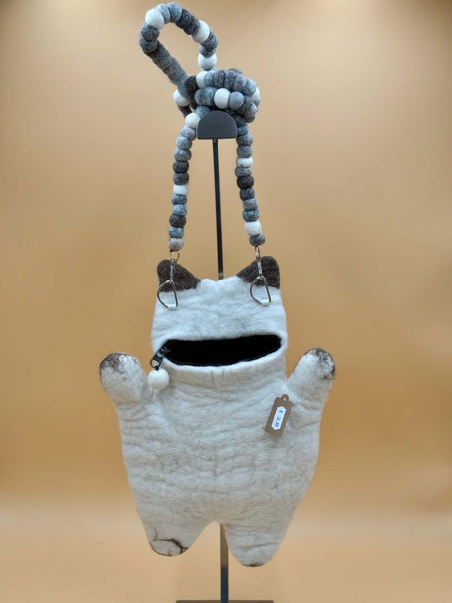 Umhängetasche Filztasche Size L Crossbody Siam Katze - urbanchameleonberlin