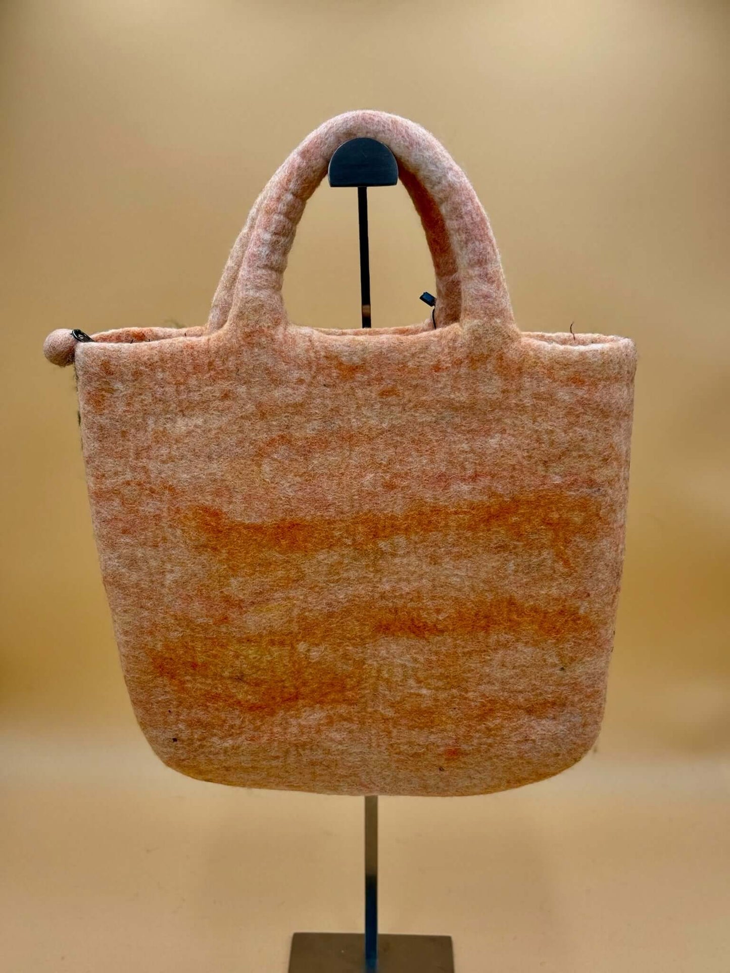 Handtasche Filztasche Size L Large Bag Gold Retriever mit Junge - urbanchameleonberlin