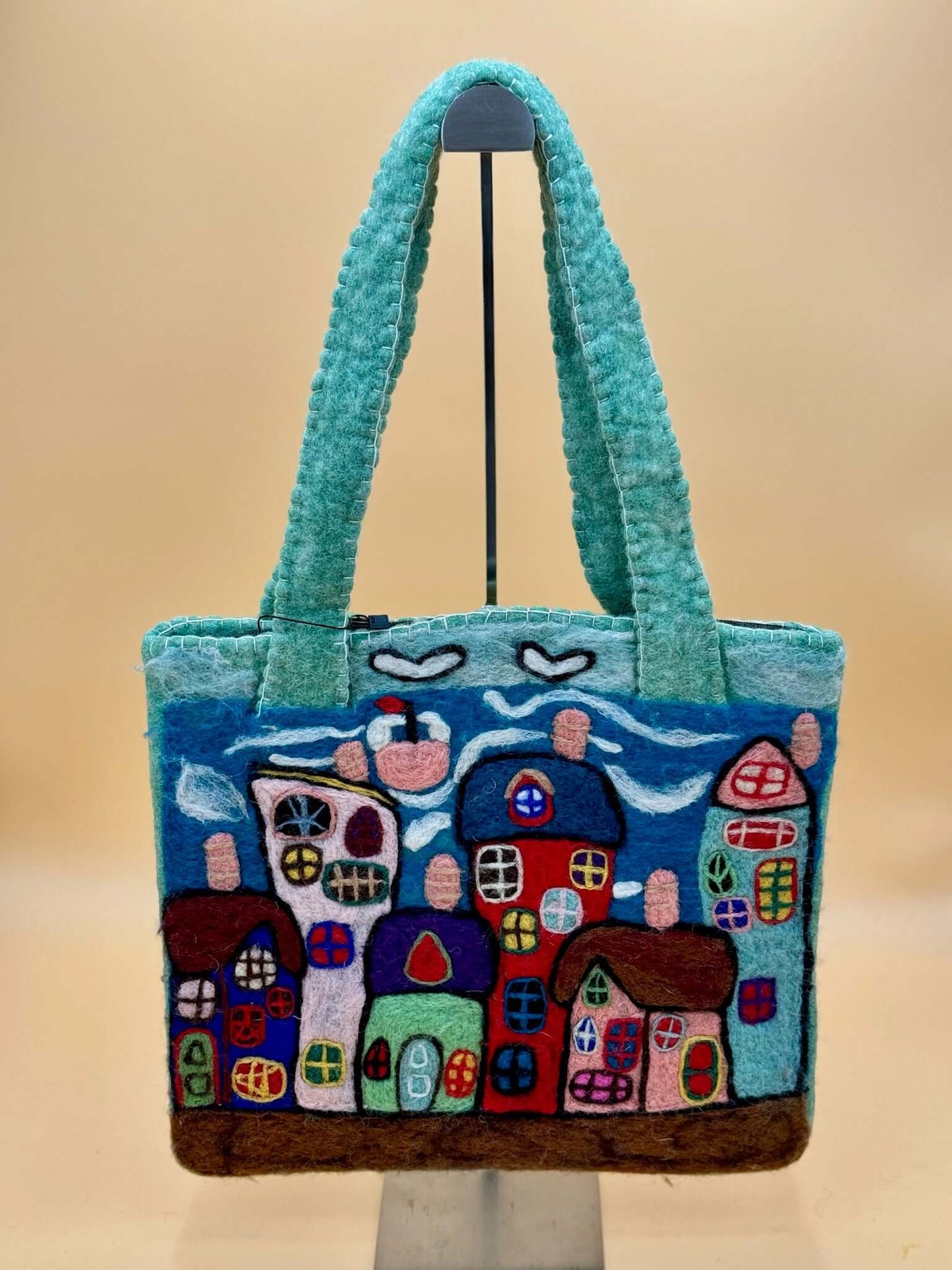 Schultertasche Filztasche Size L Schopper Häuse - urbanchameleonberlin
