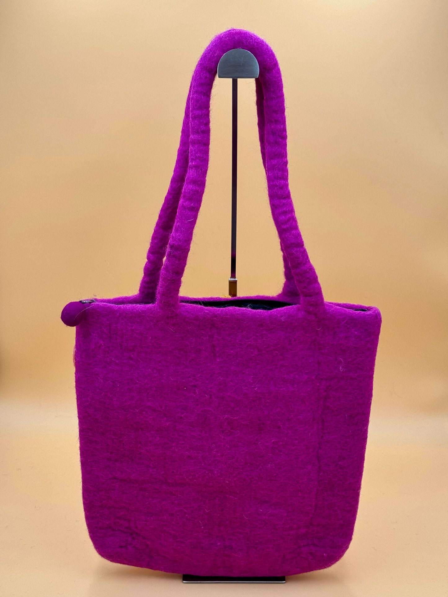 Schultertasche Filztasche Size L Shopper Katze - urbanchameleonberlin