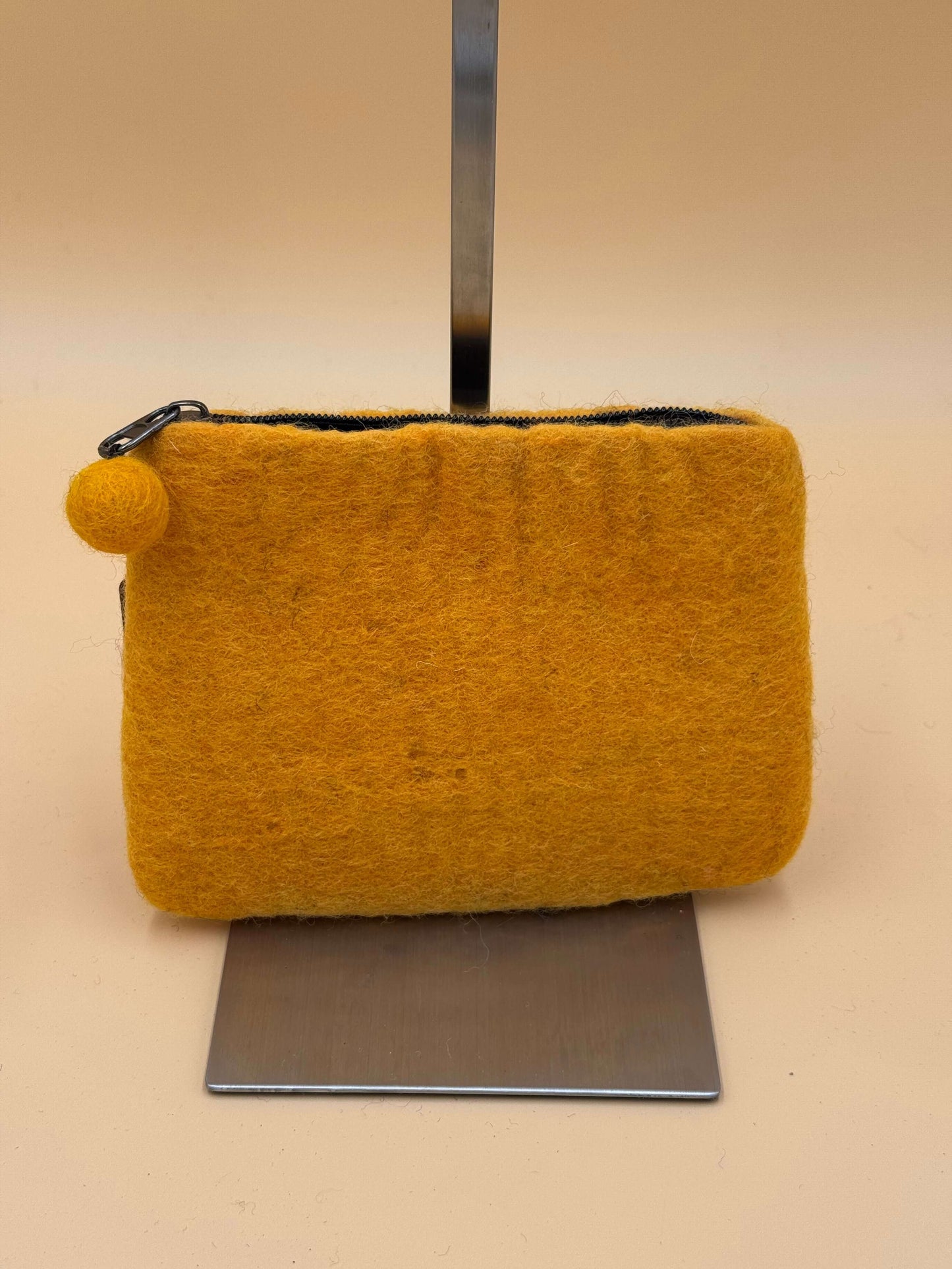 Geldbörse Filztasche Size M Touch vier Katzen - urbanchameleonberlin