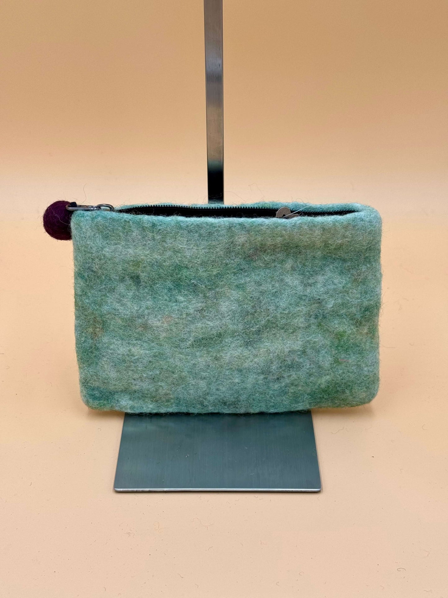Geldbörse Filztasche Size L Touch Katzen-Familie - urbanchameleonberlin