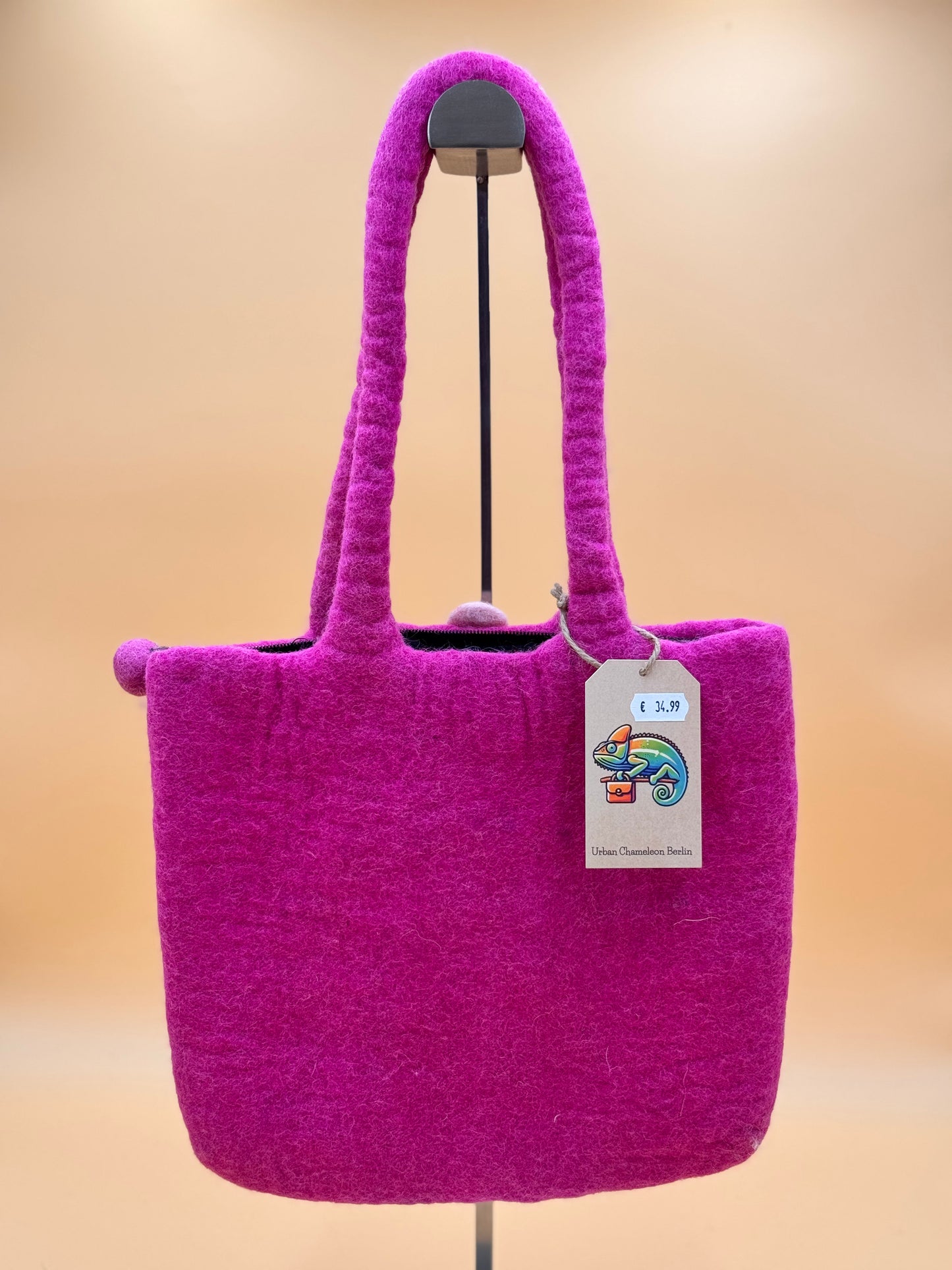 Schultertasche Filztasche Size M Shopper Katze