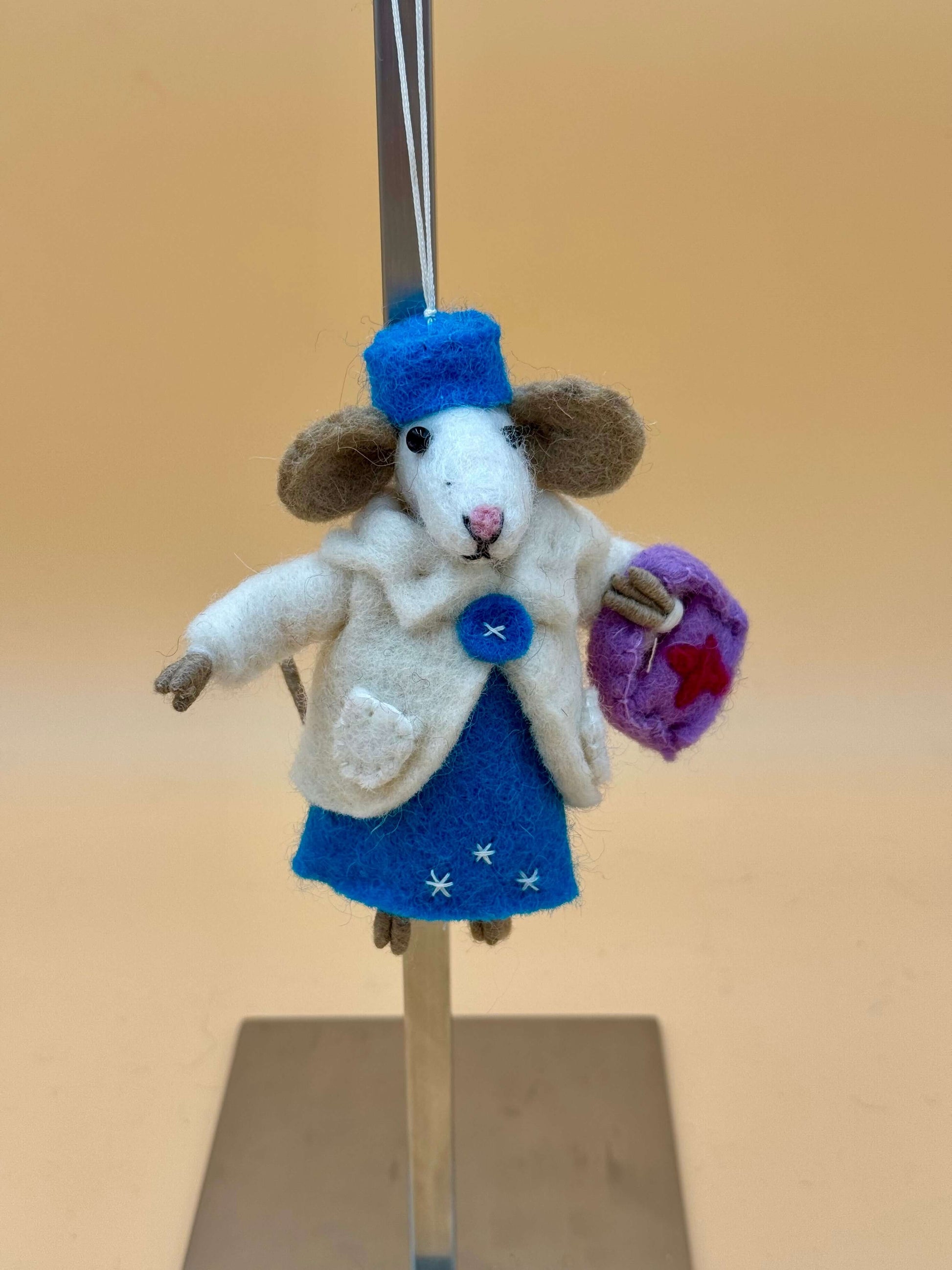 Filzanhänger Schlüsselanhänger Mode Maus mit Tasche