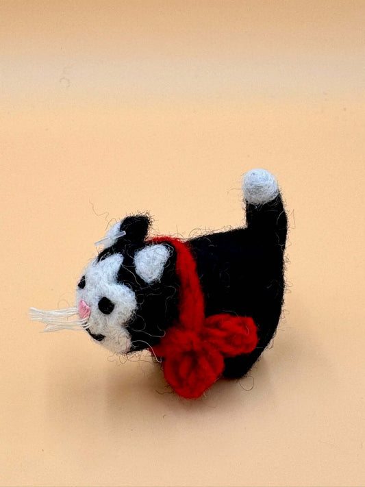 Filzfigur Katze klein