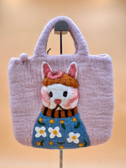 Handtasche Filztasche Size M Large Bag Hase
