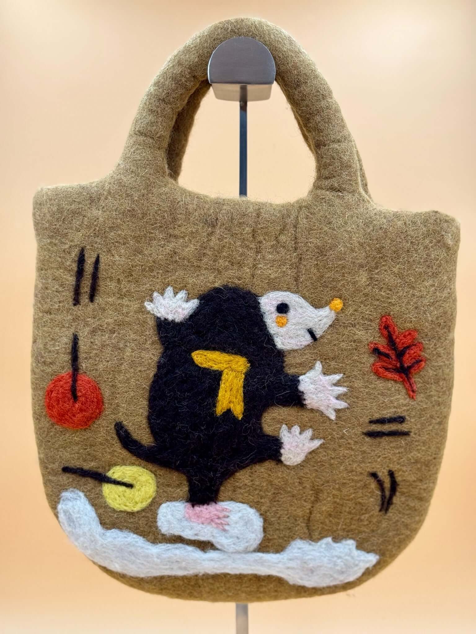 Handtasche Filztasche Size M Large Bag Maulwurf