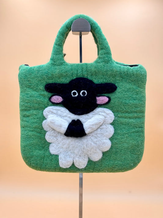 Handtasche Filztasche Size M Large Bag Schaun das Schaf