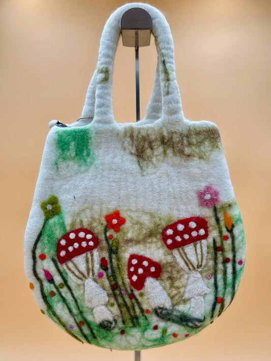 Handtasche Filztasche Size S Saddle Bag Pilz