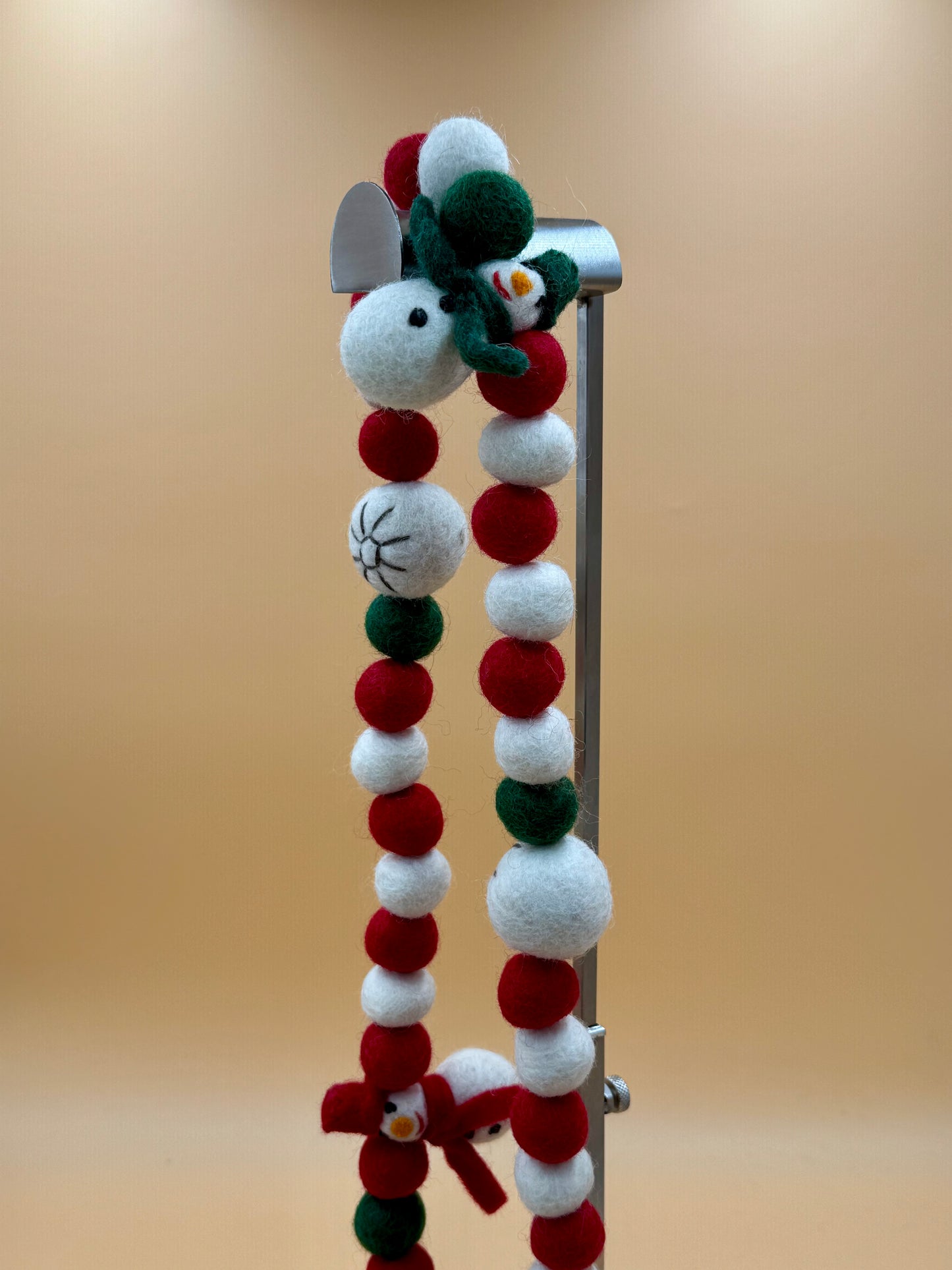 Filzfigur Weihnachtsdekoration Kette mit Schneemann