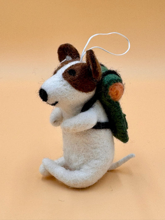 Anhänger Tier Hund mit Gepäck - urbanchameleonberlin