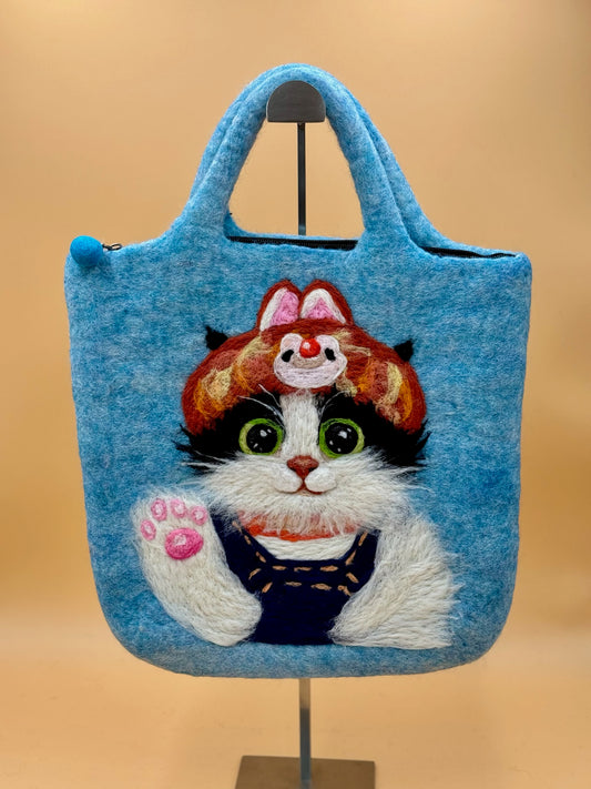 Handtasche Size L Large Bag Katze - urbanchameleonberlin