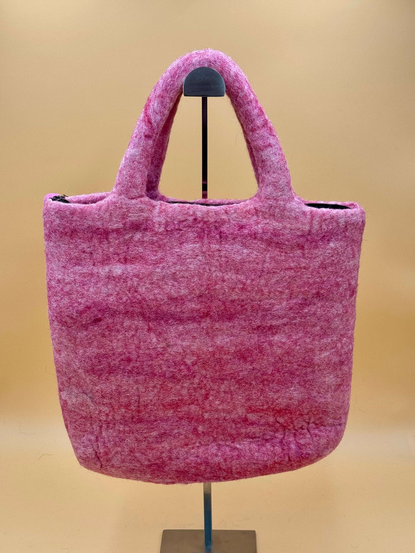 Handtasche Filztasche Size L Large Bag Schwein - urbanchameleonberlin