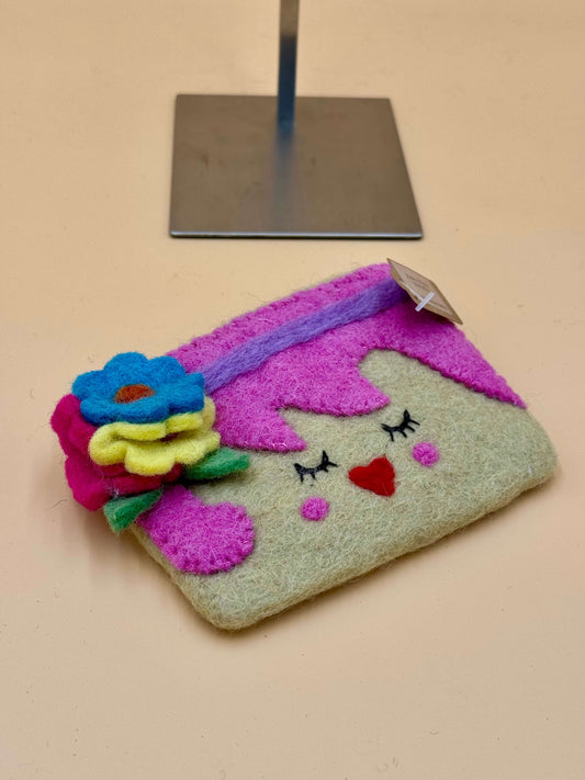 Geldbörse Filztasche Size S Touch Mädchen - urbanchameleonberlin
