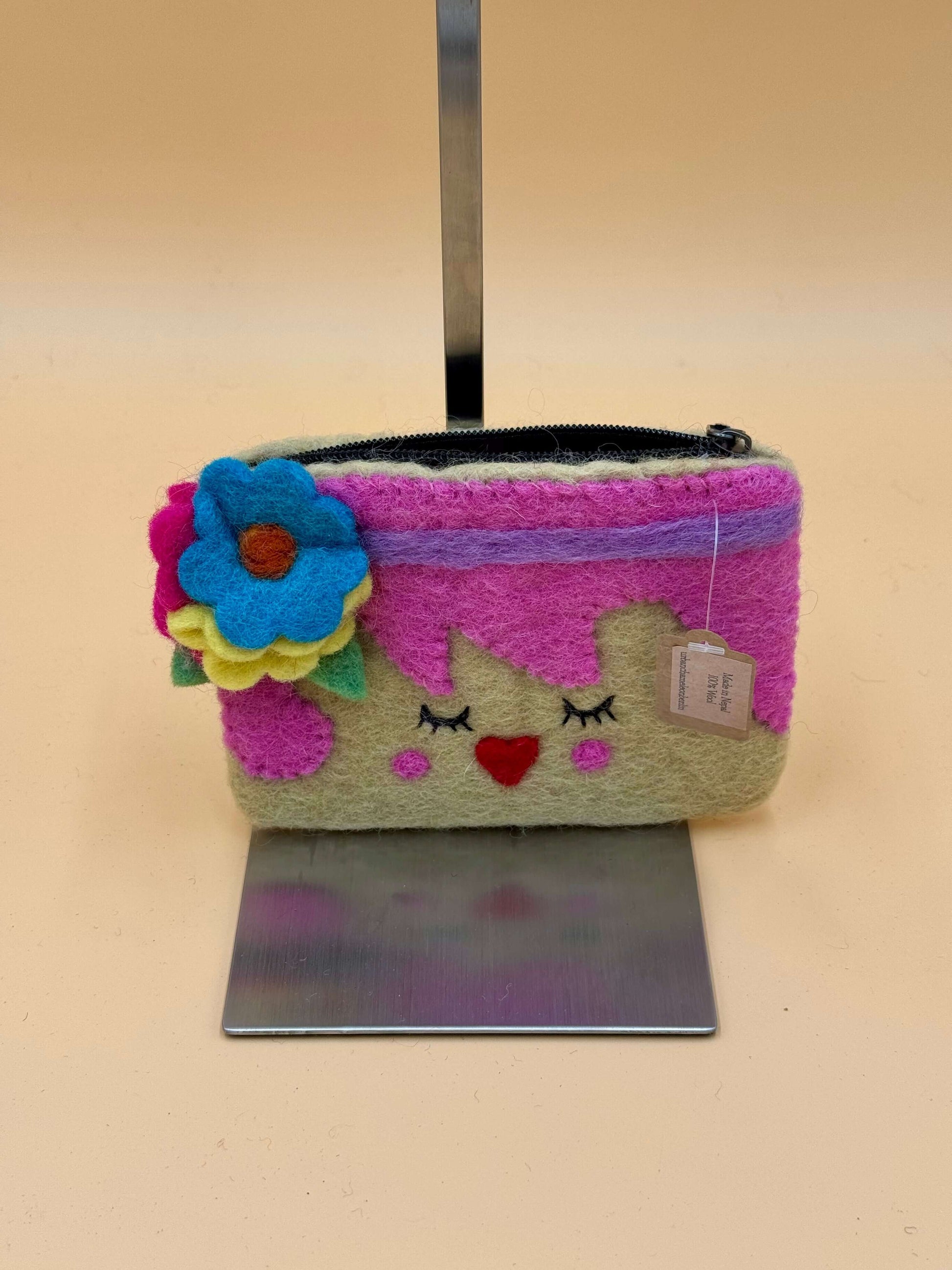 Geldbörse Filztasche Size S Touch Mädchen - urbanchameleonberlin