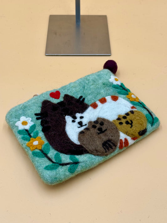 Geldbörse Size L Touch Katzen-Familie - urbanchameleonberlin