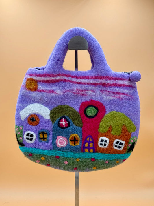 Handtasche Size M Totes Bag Häuser - urbanchameleonberlin